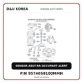 SENSOR ASSY-RR OCCUPANT ALERT
