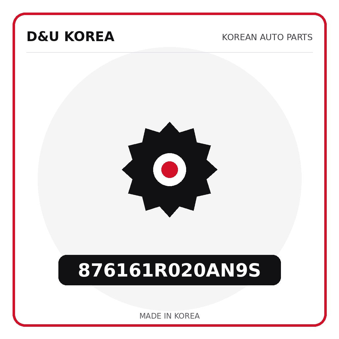 Genuine Mobis 876161R020AN9S  for Korean vehicles | D&U Korea