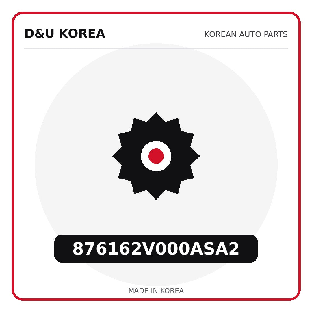 Genuine Mobis 876162V000ASA2  for Korean vehicles | D&U Korea