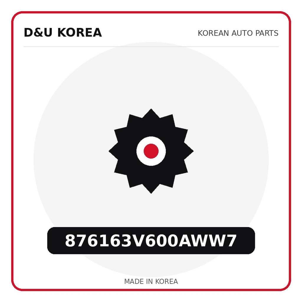 Genuine Mobis 876163V600AWW7  for Korean vehicles | D&U Korea