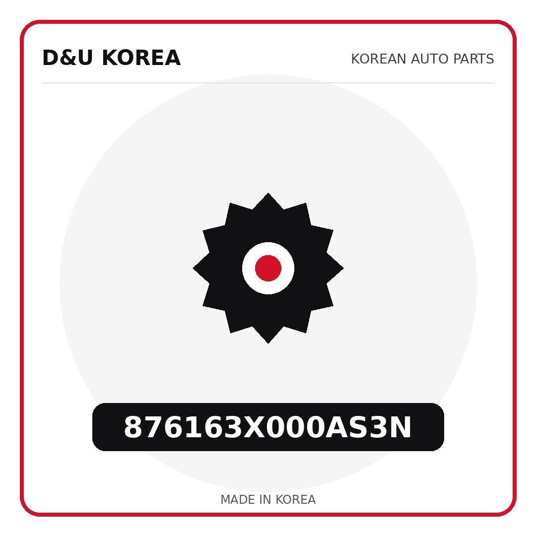 Genuine Mobis 876163X000AS3N  for Korean vehicles | D&U Korea