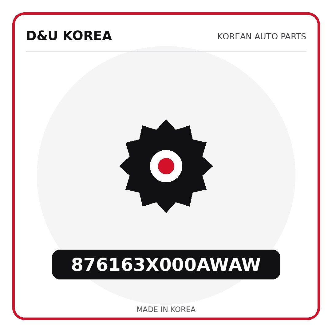 Genuine Mobis 876163X000AWAW  for Korean vehicles | D&U Korea