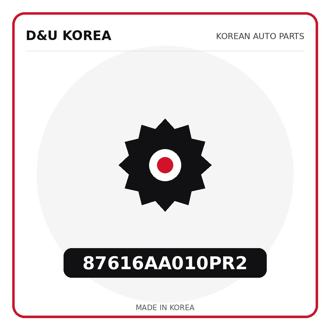 Genuine Mobis 87616AA010PR2  for Korean vehicles | D&U Korea