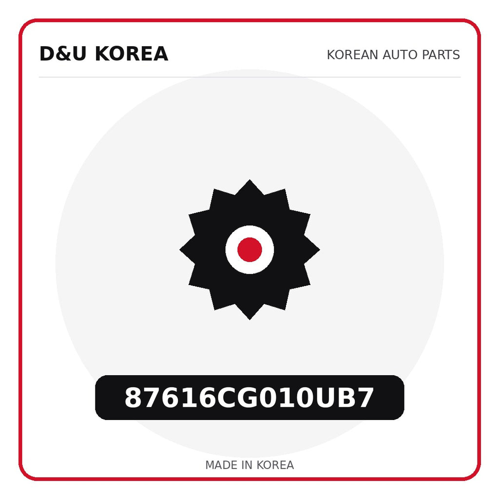 Genuine Mobis 87616CG010UB7  for Korean vehicles | D&U Korea