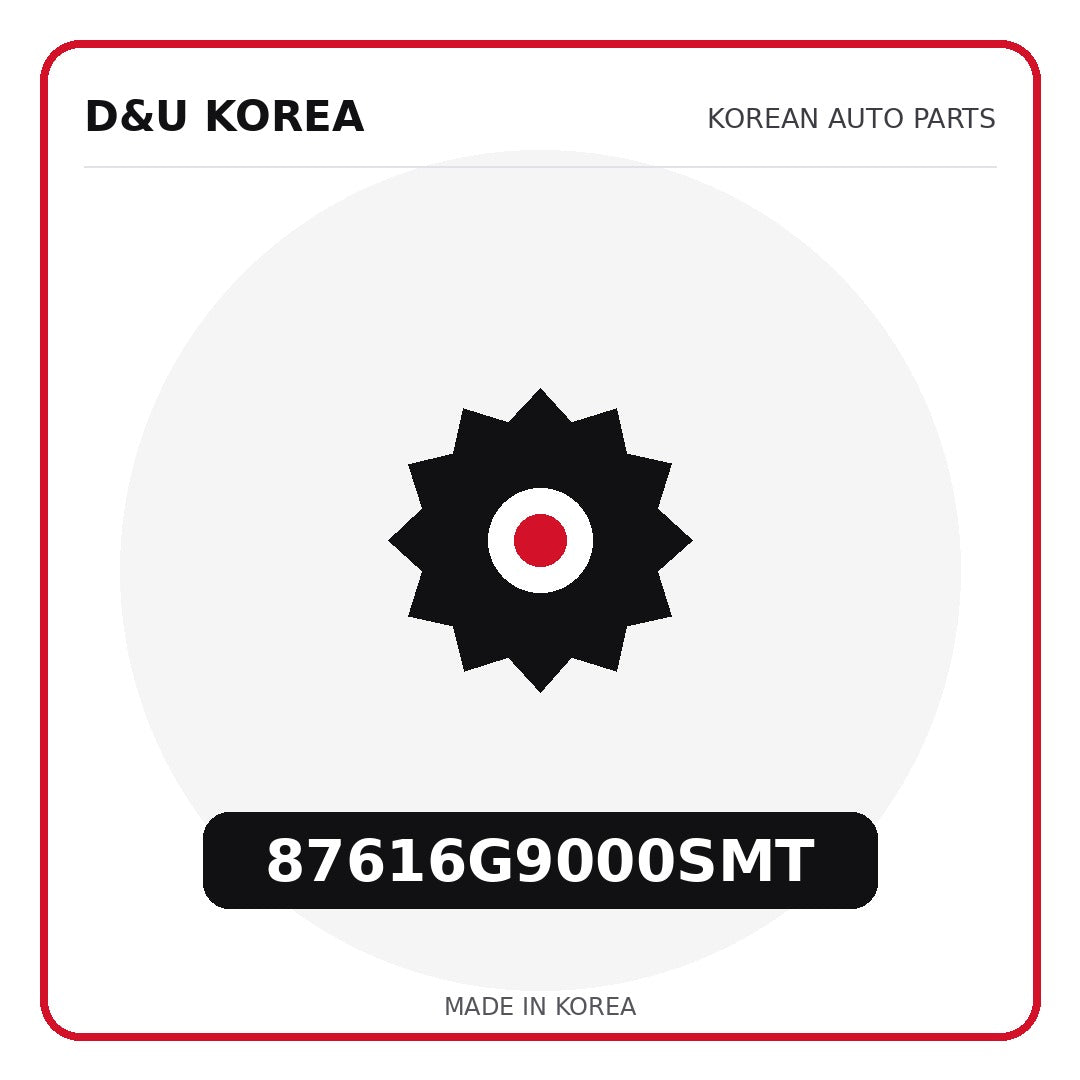 Genuine Mobis 87616G9000SMT  for Korean vehicles | D&U Korea