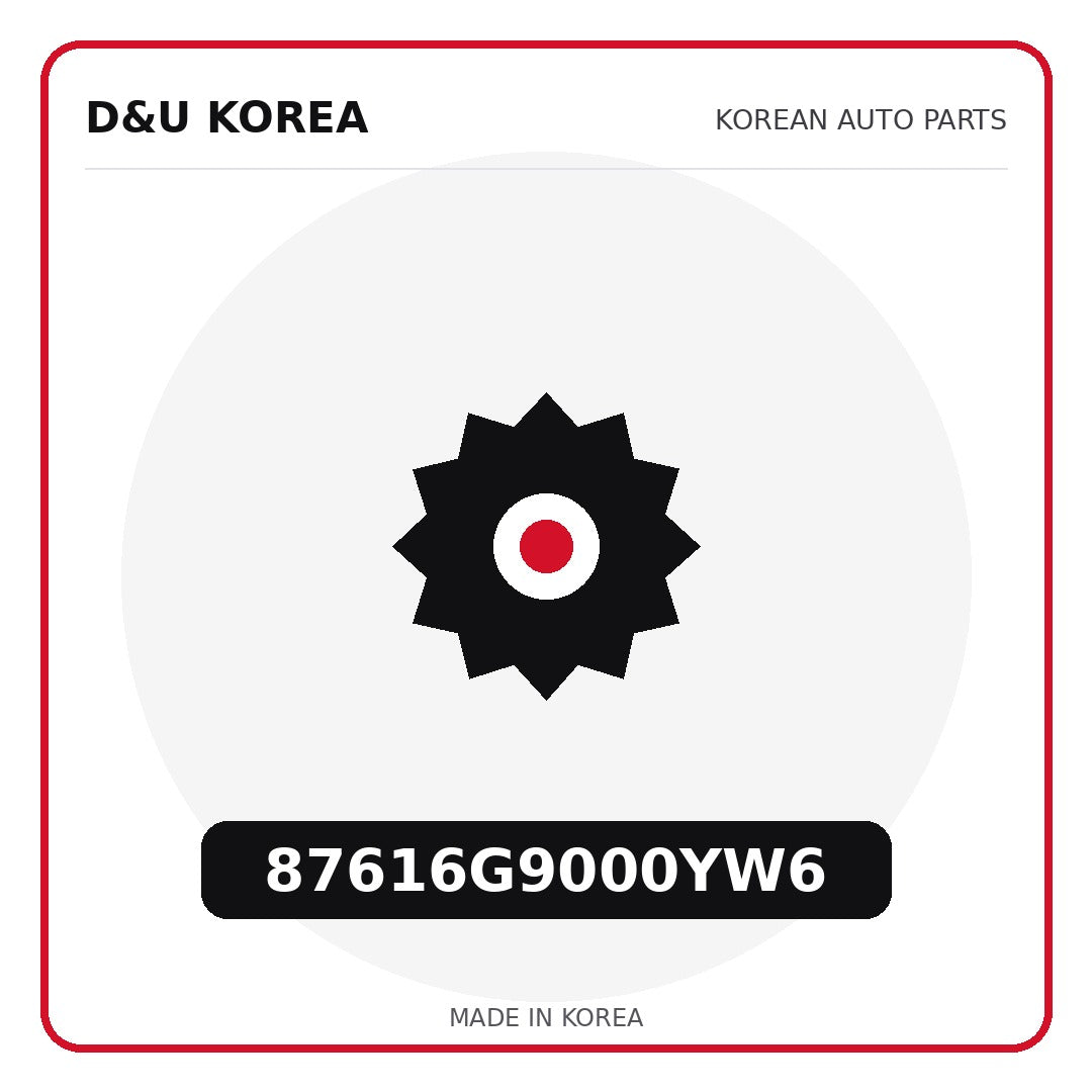 Genuine Mobis 87616G9000YW6  for Korean vehicles | D&U Korea