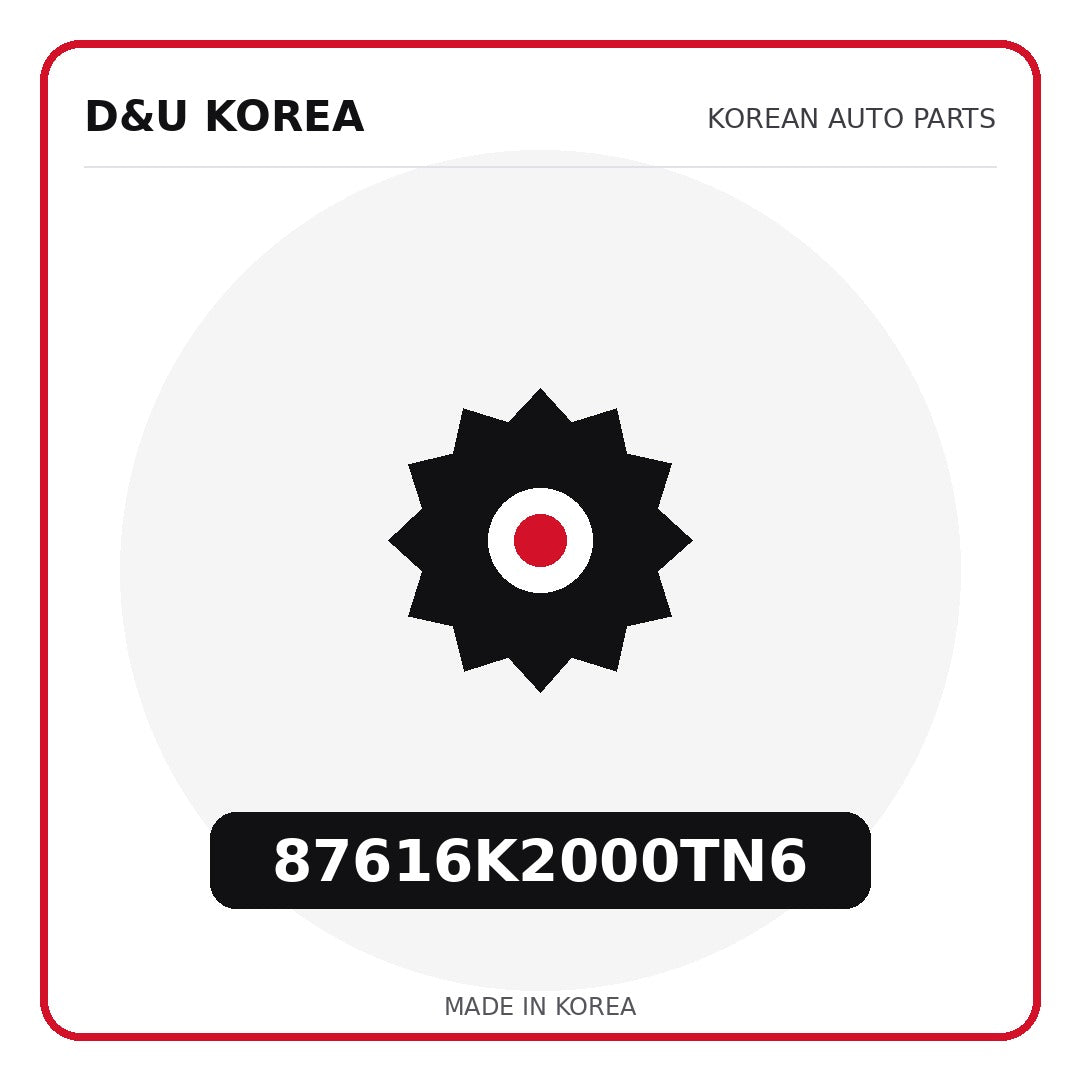 Genuine Mobis 87616K2000TN6  for Korean vehicles | D&U Korea
