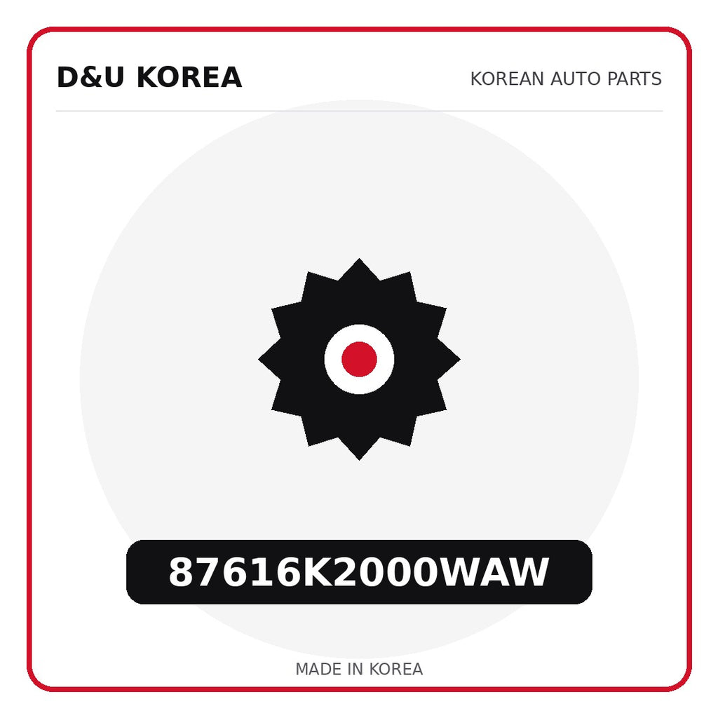 Genuine Mobis 87616K2000WAW  for Korean vehicles | D&U Korea
