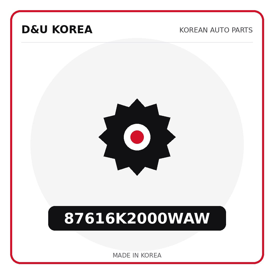 Genuine Mobis 87616K2000WAW  for Korean vehicles | D&U Korea