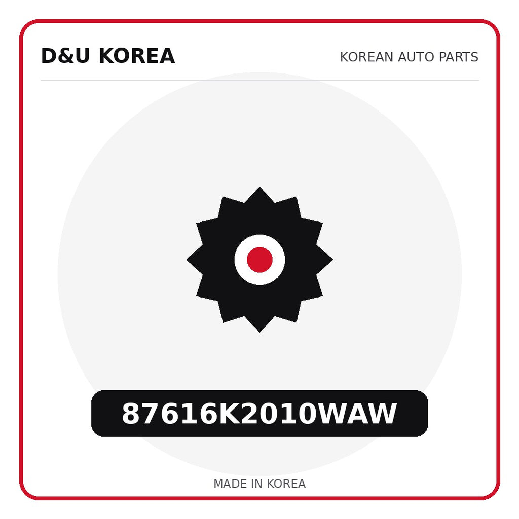 Genuine Mobis 87616K2010WAW  for Korean vehicles | D&U Korea