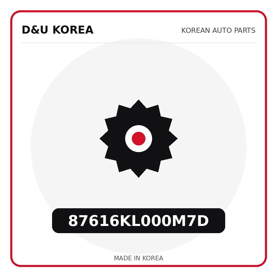 Genuine Mobis 87616KL000M7D  for Korean vehicles | D&U Korea