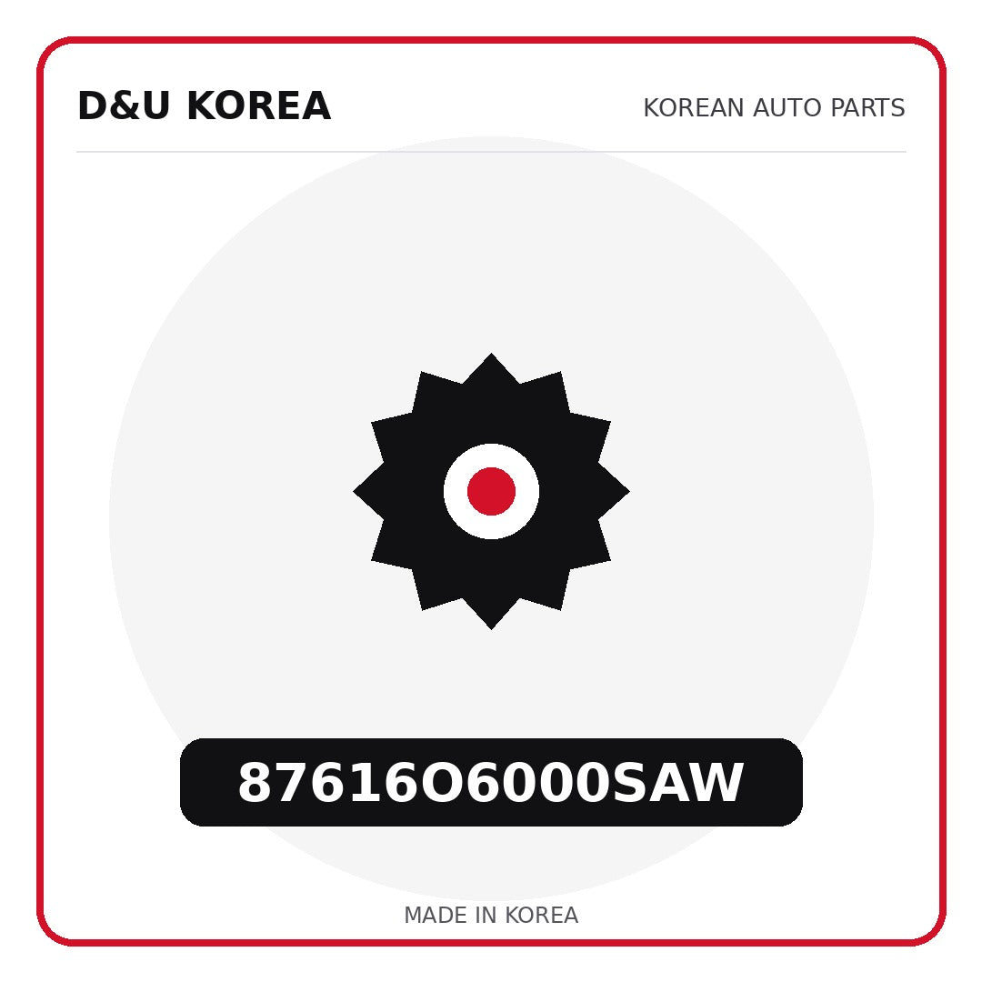 Genuine Mobis 87616O6000SAW  for Korean vehicles | D&U Korea