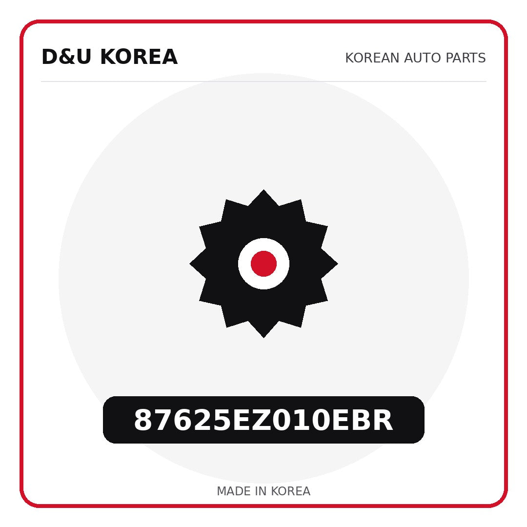 Genuine Mobis 87625EZ010EBR  for Korean vehicles | D&U Korea