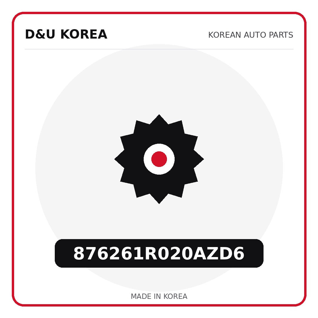 Genuine Mobis 876261R020AZD6  for Korean vehicles | D&U Korea