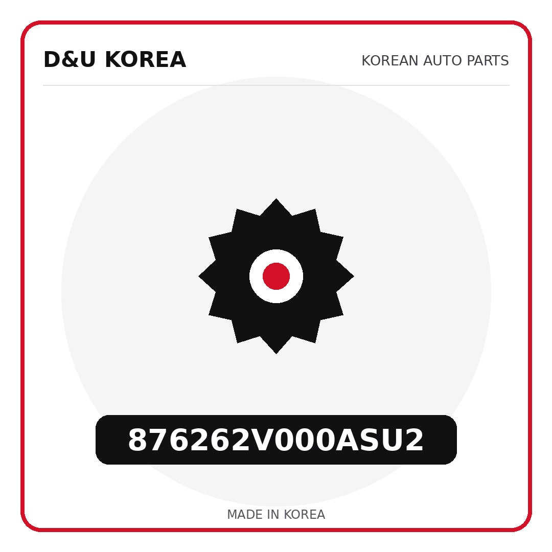 Genuine Mobis 876262V000ASU2  for Korean vehicles | D&U Korea