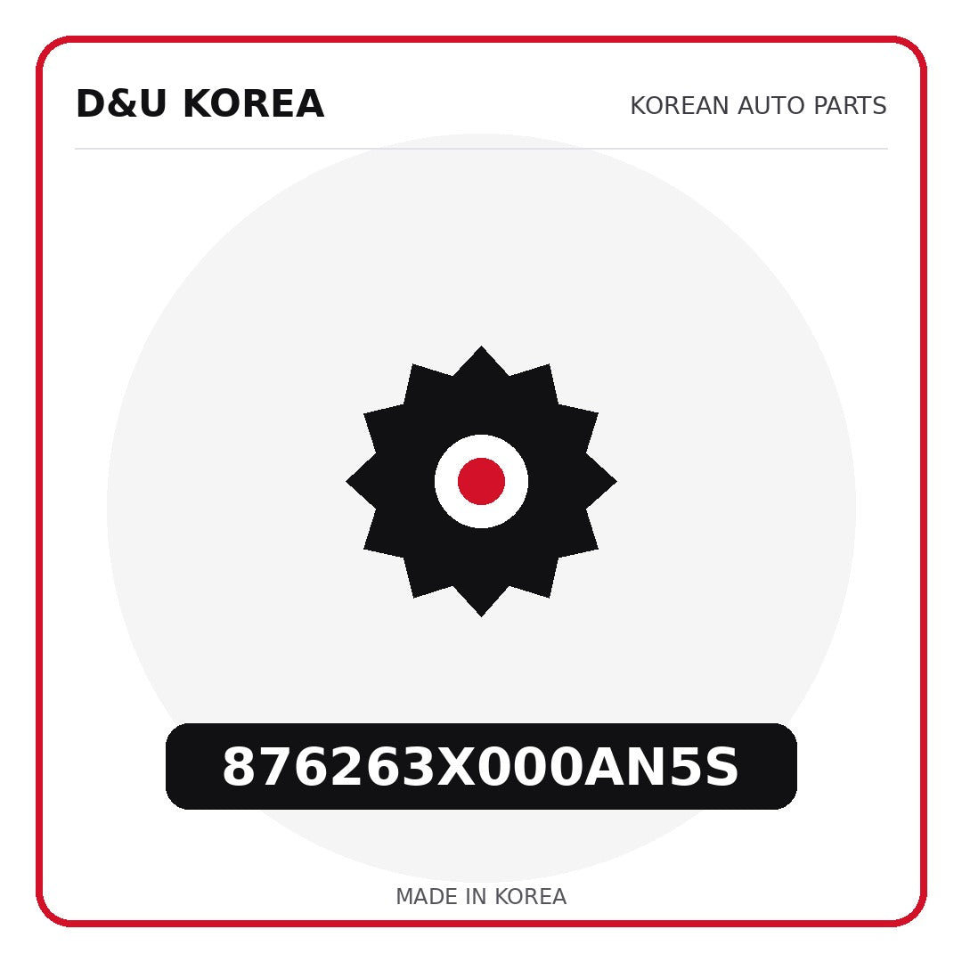 Genuine Mobis 876263X000AN5S  for Korean vehicles | D&U Korea