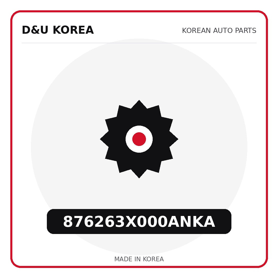 Genuine Mobis 876263X000ANKA  for Korean vehicles | D&U Korea