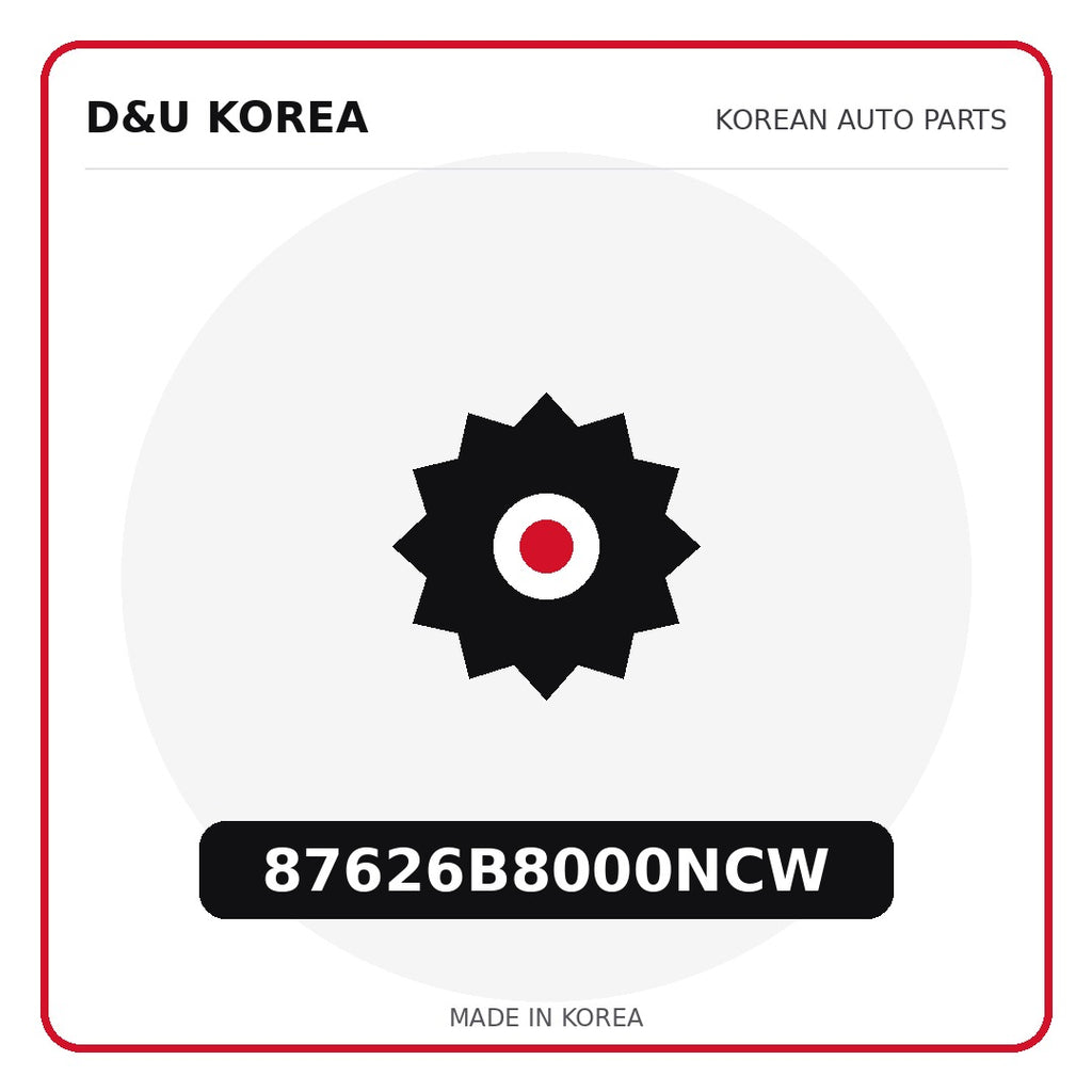Genuine Mobis 87626B8000NCW  for Korean vehicles | D&U Korea