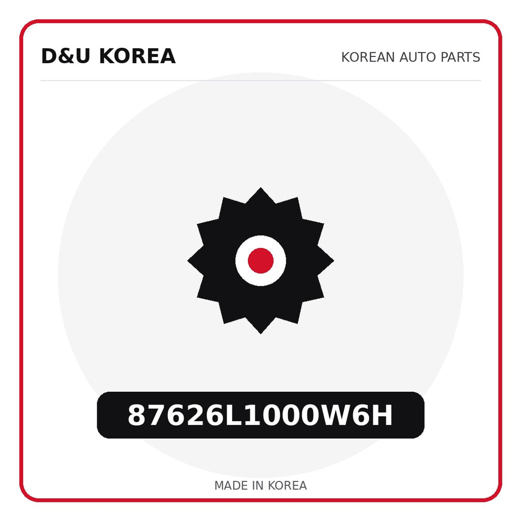 Genuine Mobis 87626L1000W6H  for Korean vehicles | D&U Korea