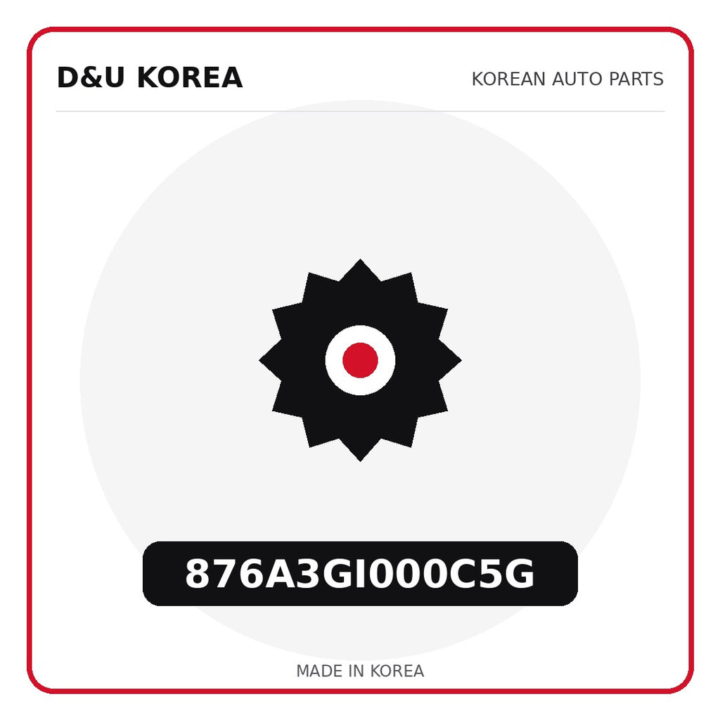 Genuine Mobis 876A3GI000C5G  for Korean vehicles | D&U Korea