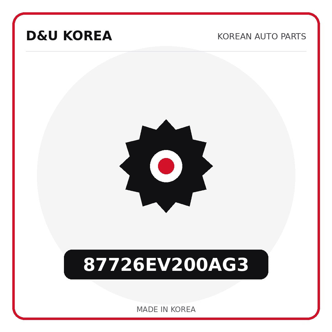 Genuine Mobis 87726EV200AG3  for Korean vehicles | D&U Korea