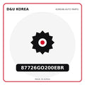 Genuine Mobis 87726GO200EBR  for Korean vehicles | D&U Korea