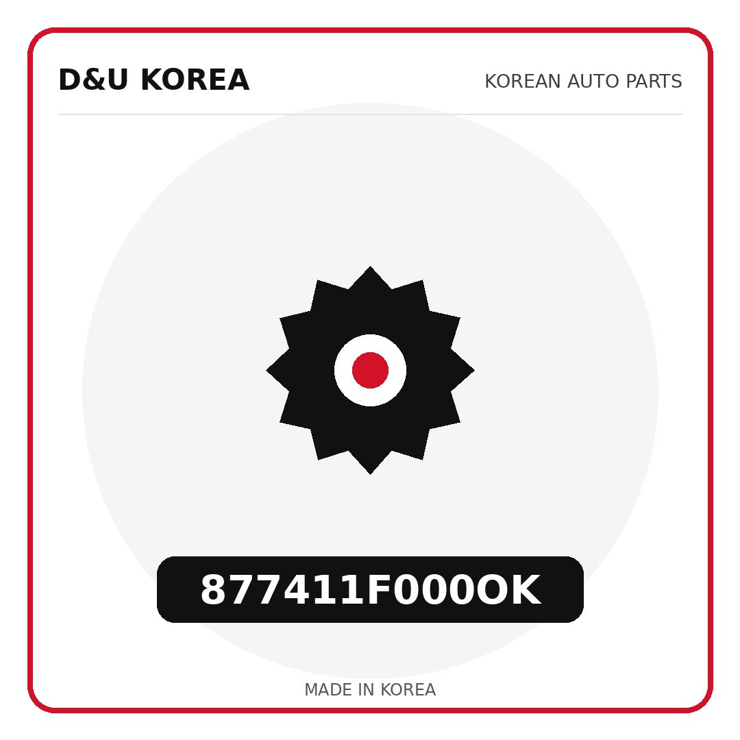 Genuine Mobis 877411F000OK  for Korean vehicles | D&U Korea