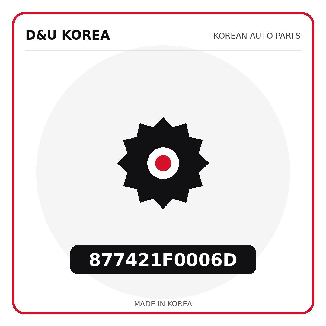 Genuine Mobis 877421F0006D  for Korean vehicles | D&U Korea