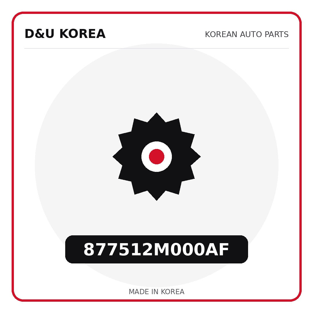 Genuine Mobis 877512M000AF  for Korean vehicles | D&U Korea