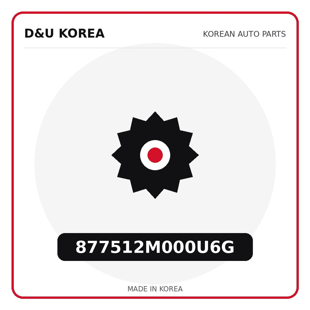 Genuine Mobis 877512M000U6G  for Korean vehicles | D&U Korea