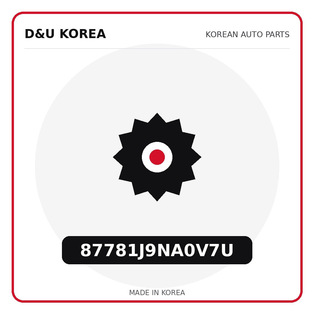 Genuine Mobis 87781J9NA0V7U  for Korean vehicles | D&U Korea