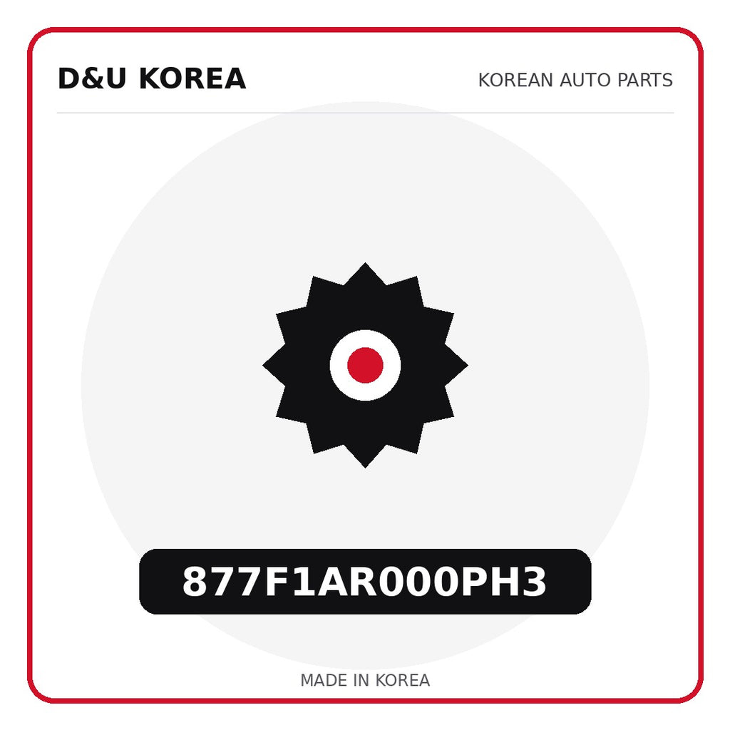 Genuine Mobis 877F1AR000PH3  for Korean vehicles | D&U Korea