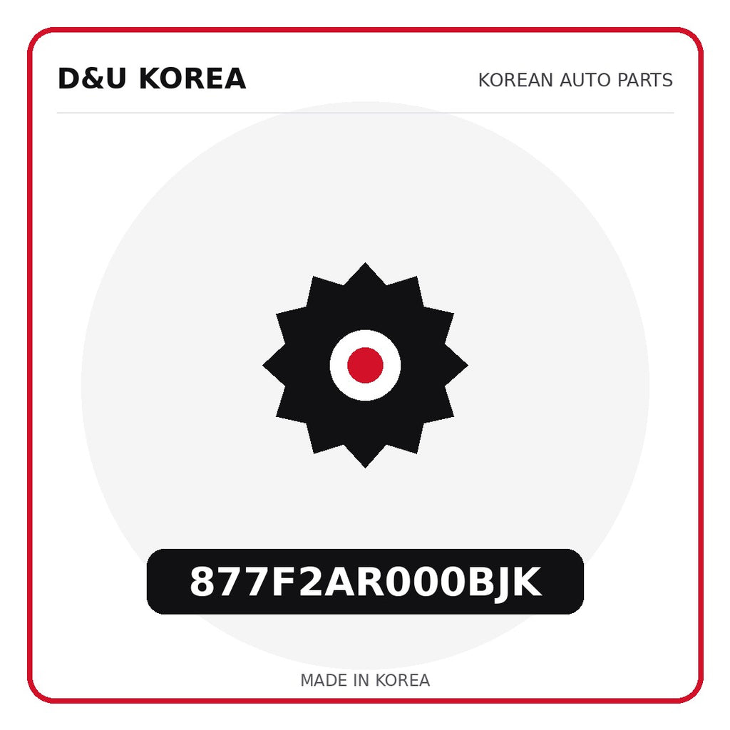 Genuine Mobis 877F2AR000BJK  for Korean vehicles | D&U Korea