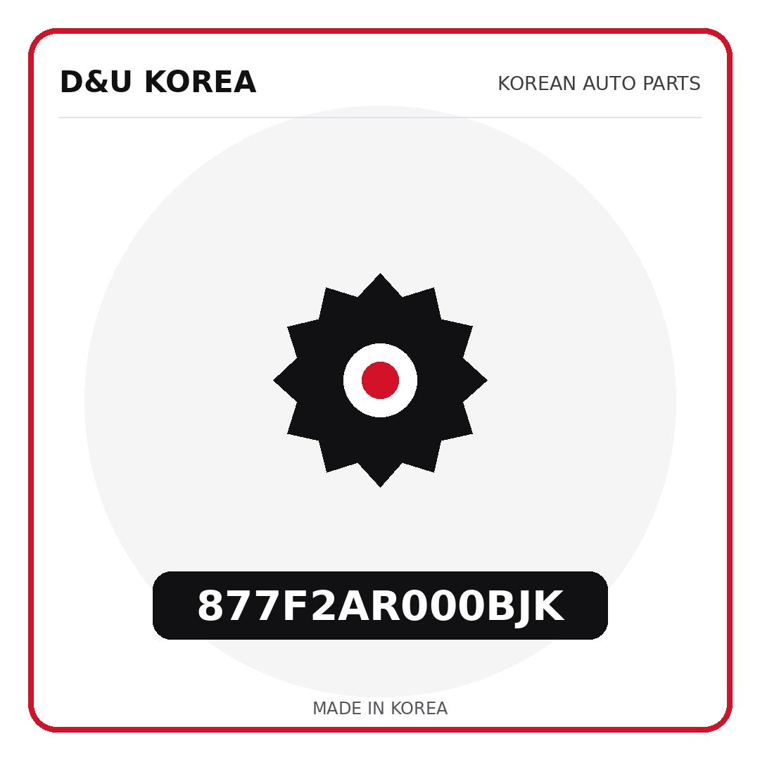 Genuine Mobis 877F2AR000BJK  for Korean vehicles | D&U Korea