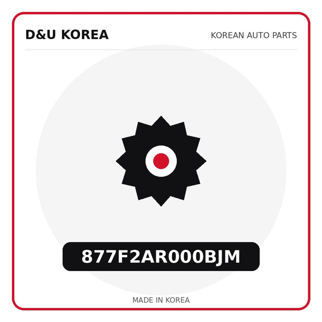Genuine Mobis 877F2AR000BJM  for Korean vehicles | D&U Korea