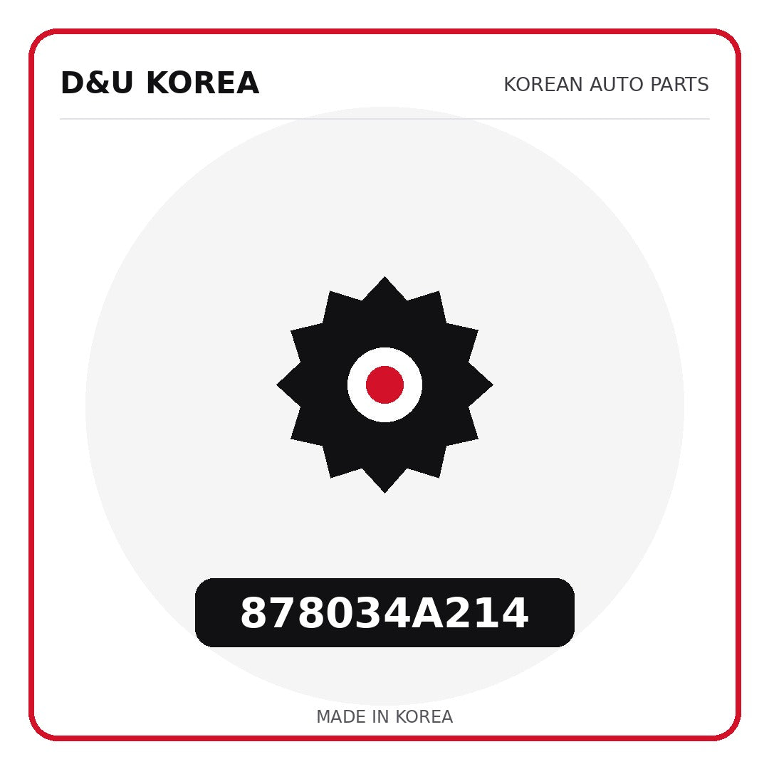Genuine Mobis 878034A214  for Korean vehicles | D&U Korea