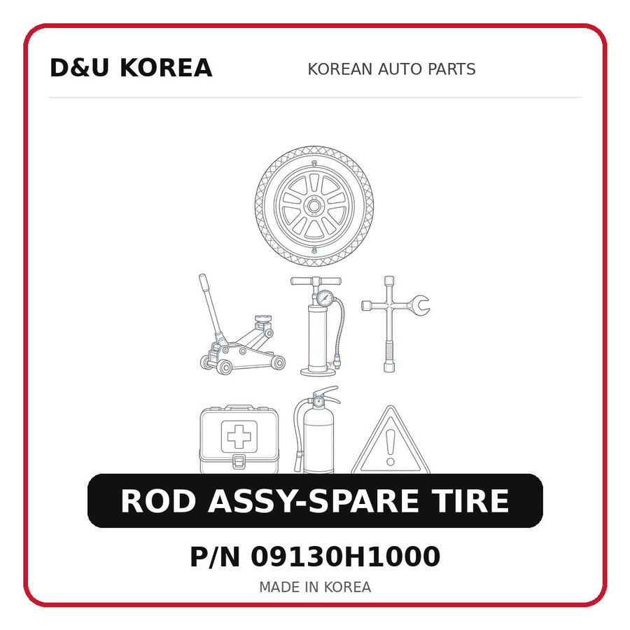 ROD ASSY-SPARE TIRE