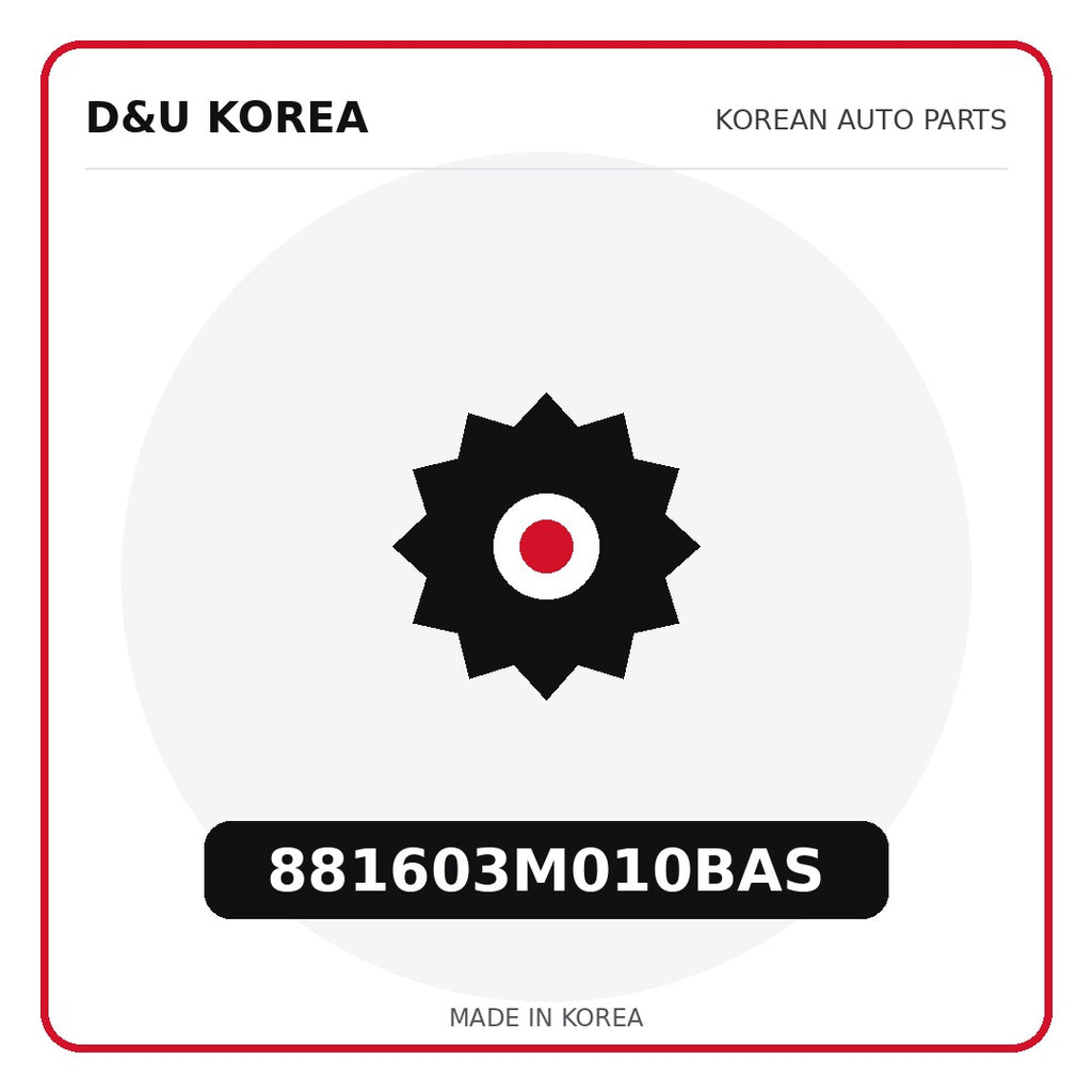 Genuine Mobis 881603M010BAS  for Korean vehicles | D&U Korea