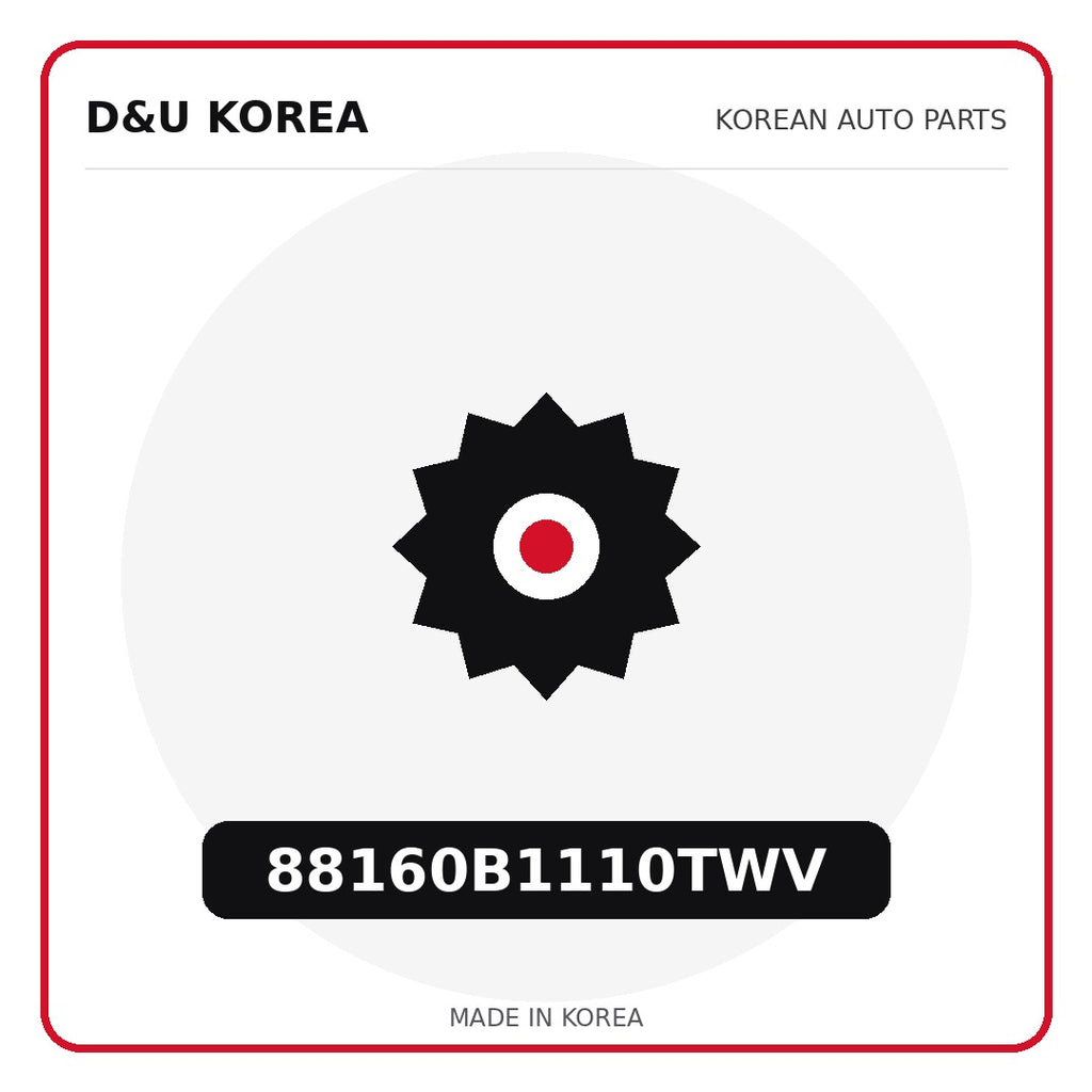Genuine Mobis 88160B1110TWV  for Korean vehicles | D&U Korea