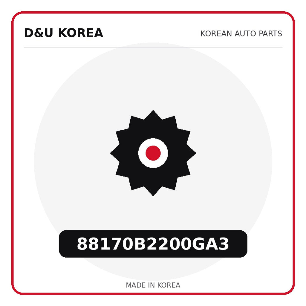 Genuine Mobis 88170B2200GA3  for Korean vehicles | D&U Korea