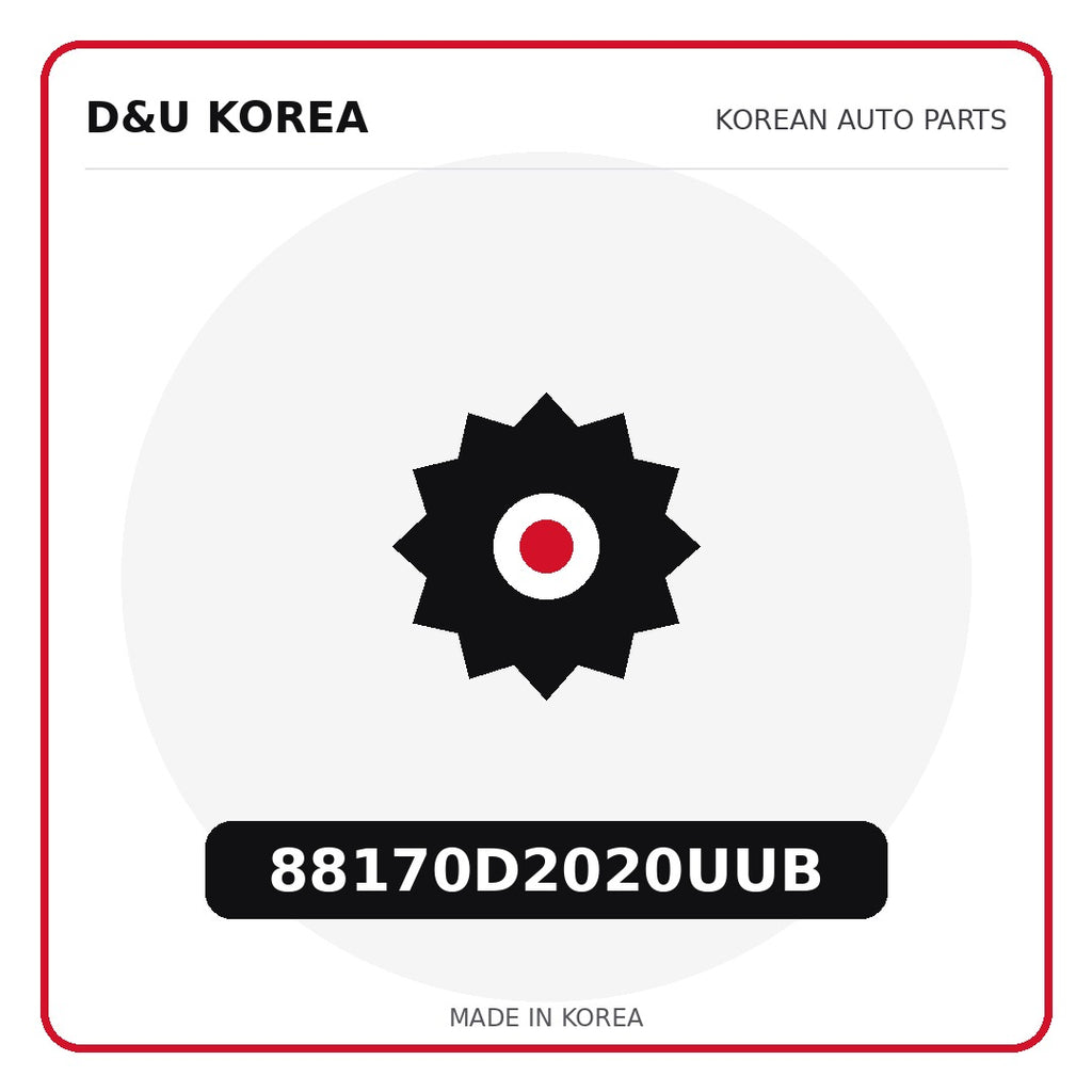 Genuine Mobis 88170D2020UUB  for Korean vehicles | D&U Korea