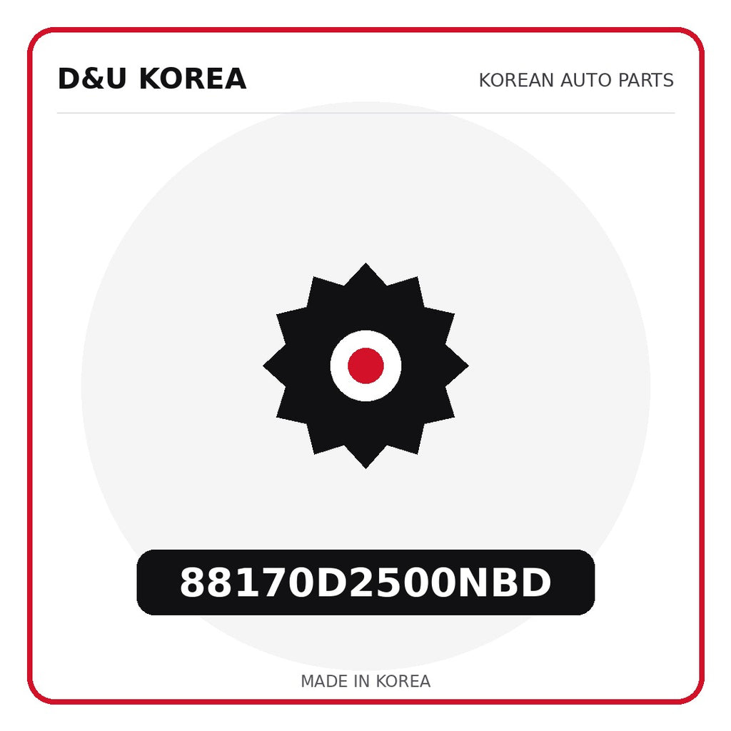 Genuine Mobis 88170D2500NBD  for Korean vehicles | D&U Korea