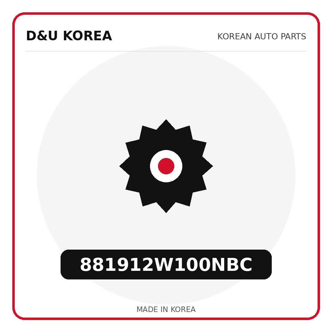 Genuine Mobis 881912W100NBC  for Korean vehicles | D&U Korea