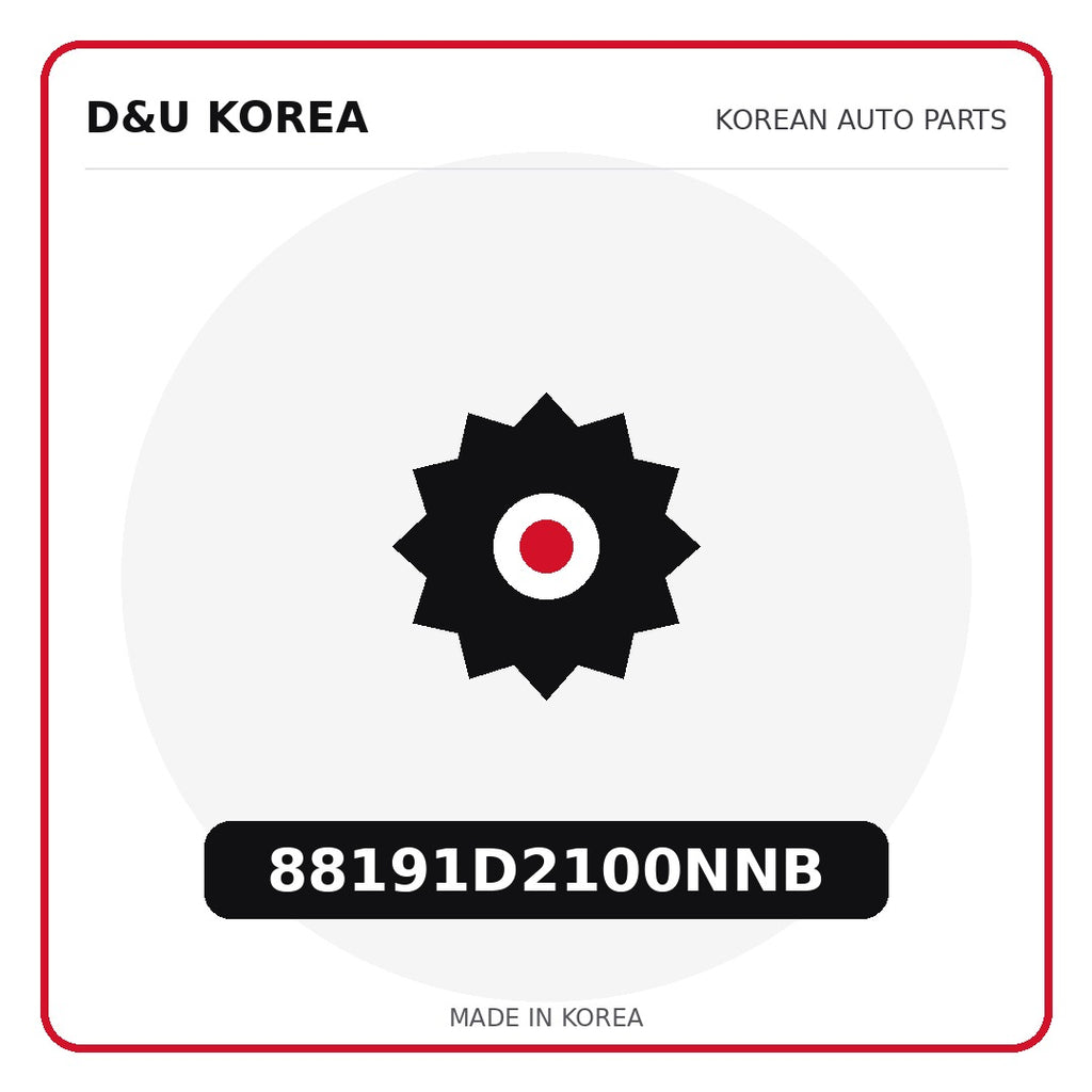 Genuine Mobis 88191D2100NNB  for Korean vehicles | D&U Korea