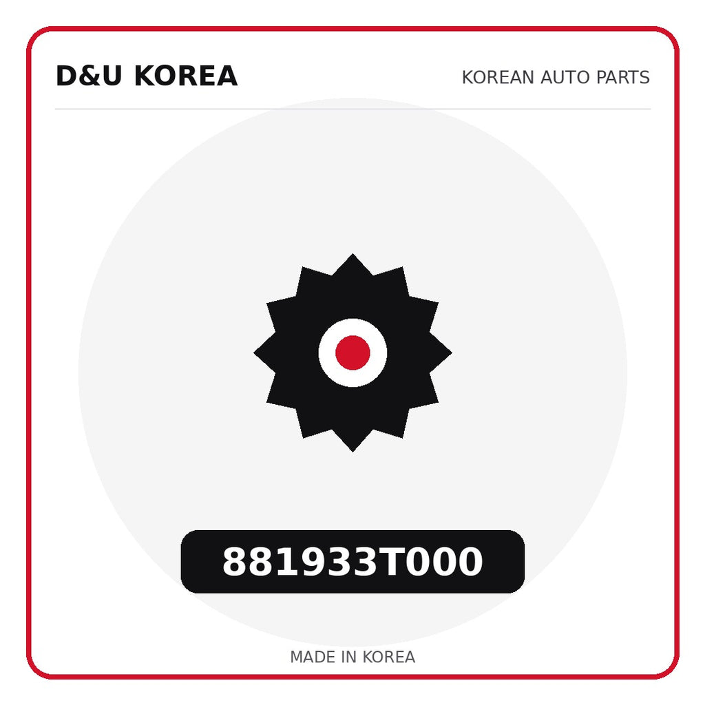 Genuine Mobis 881933T000  for Korean vehicles | D&U Korea
