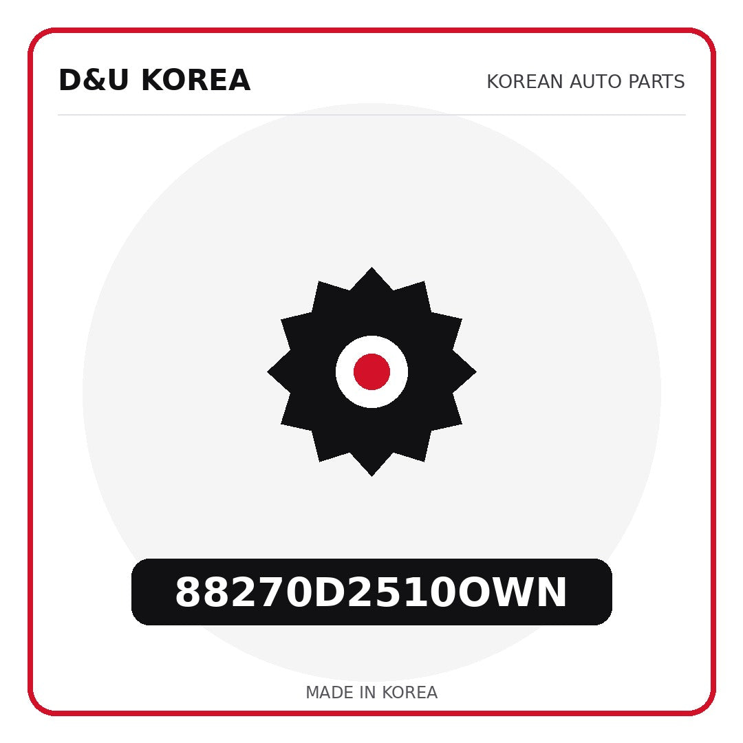 Genuine Mobis 88270D2510OWN  for Korean vehicles | D&U Korea