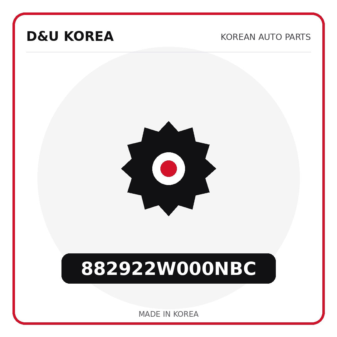 Genuine Mobis 882922W000NBC  for Korean vehicles | D&U Korea