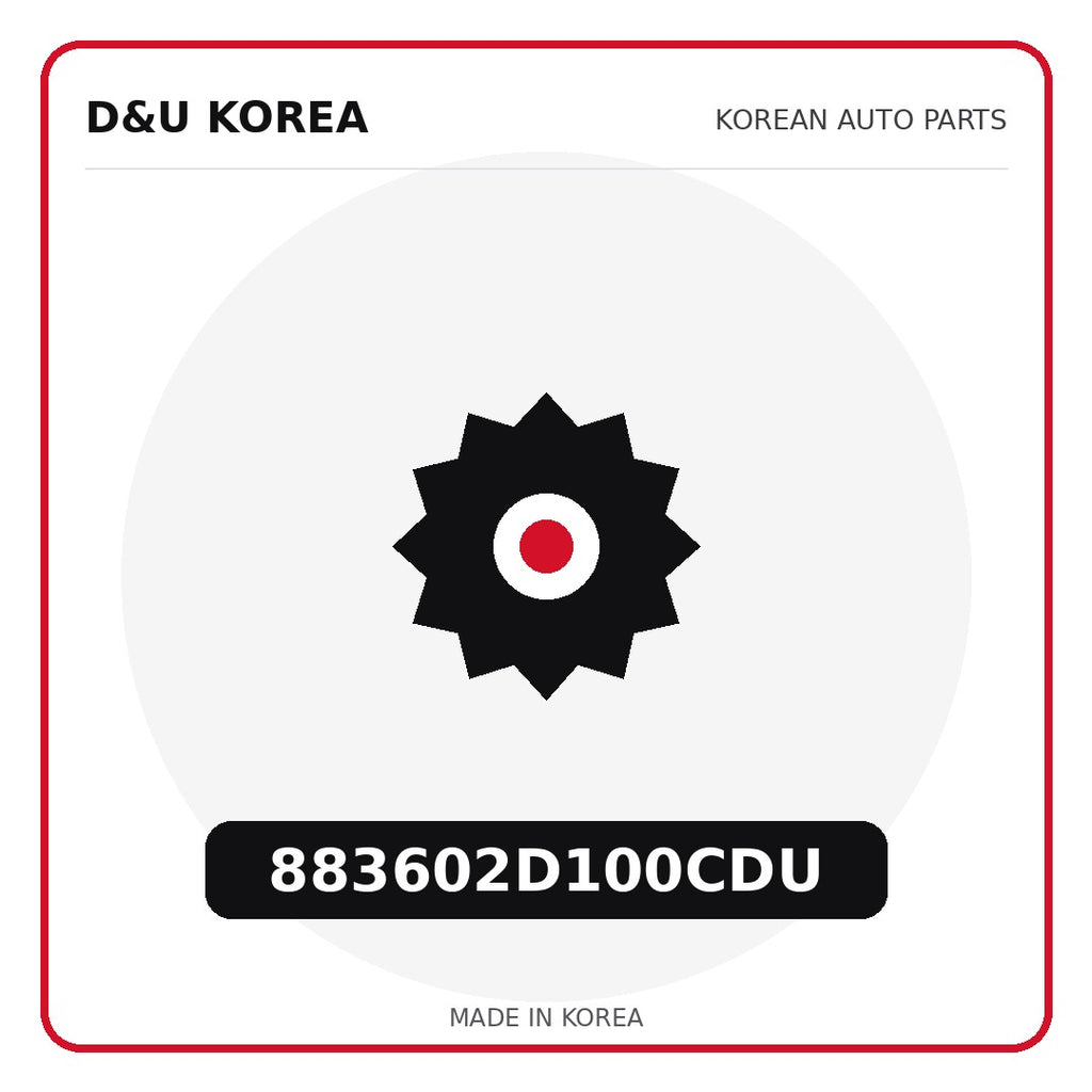 Genuine Mobis 883602D100CDU  for Korean vehicles | D&U Korea