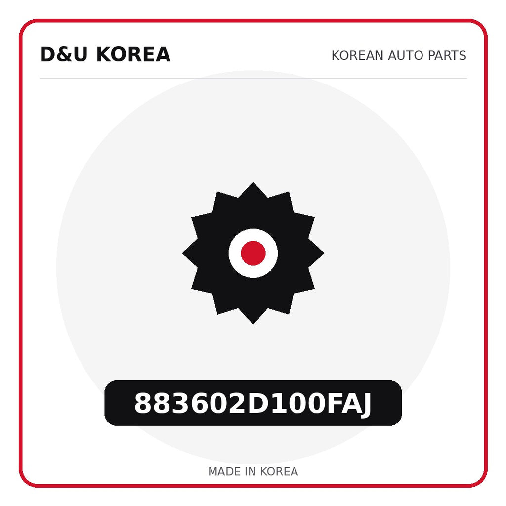 Genuine Mobis 883602D100FAJ  for Korean vehicles | D&U Korea