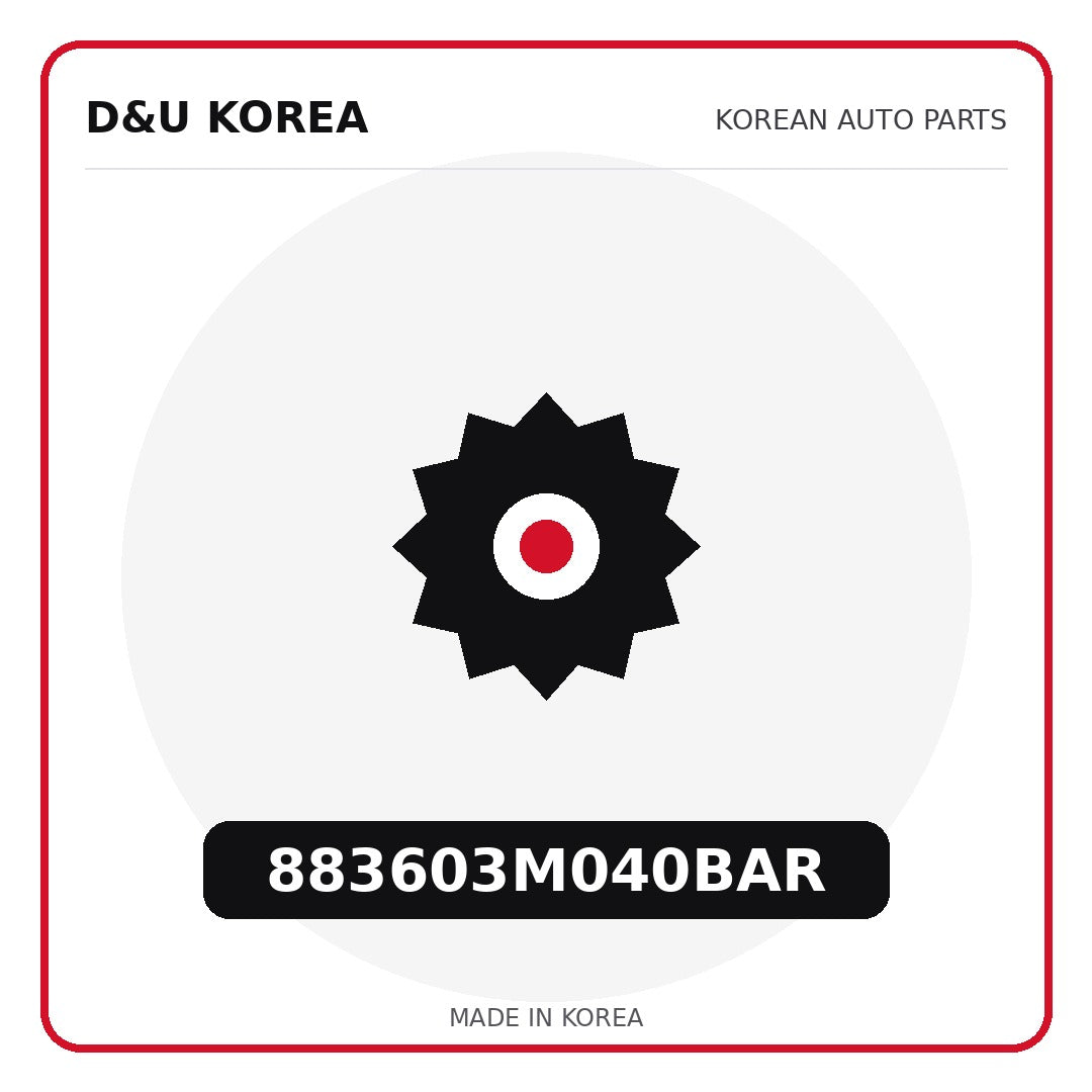 Genuine Mobis 883603M040BAR  for Korean vehicles | D&U Korea
